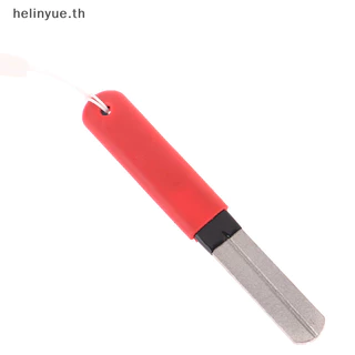 Helinyue ที่ลับตะขอตกปลา ร่องคู่ แบบพกพา อุปกรณ์เสริม สําหรับตกปลา