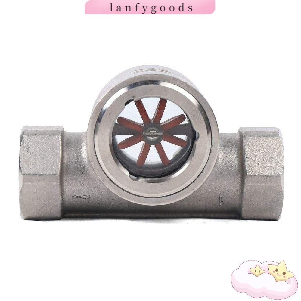 Lanfy ใบพัดวัดการไหลของน้ํา สเตนเลส 304 NPT SG-YL11-1 ขนาด 1 นิ้ว แบบพกพา