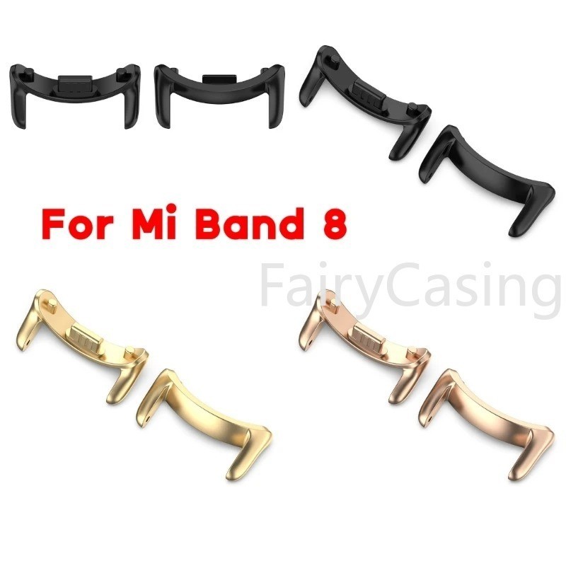 สายนาฬิกาสําหรับ Xiaomi Mi Band 10 9 8 12 มม. 14 มม. Link สิ่งที่แนบมาอุปกรณ์เสริมตัวเชื่อมต่อโลหะ Band ราคา ถูกที่สุด ดีลบีเคเค แกลเลอรีภาพที่ 2