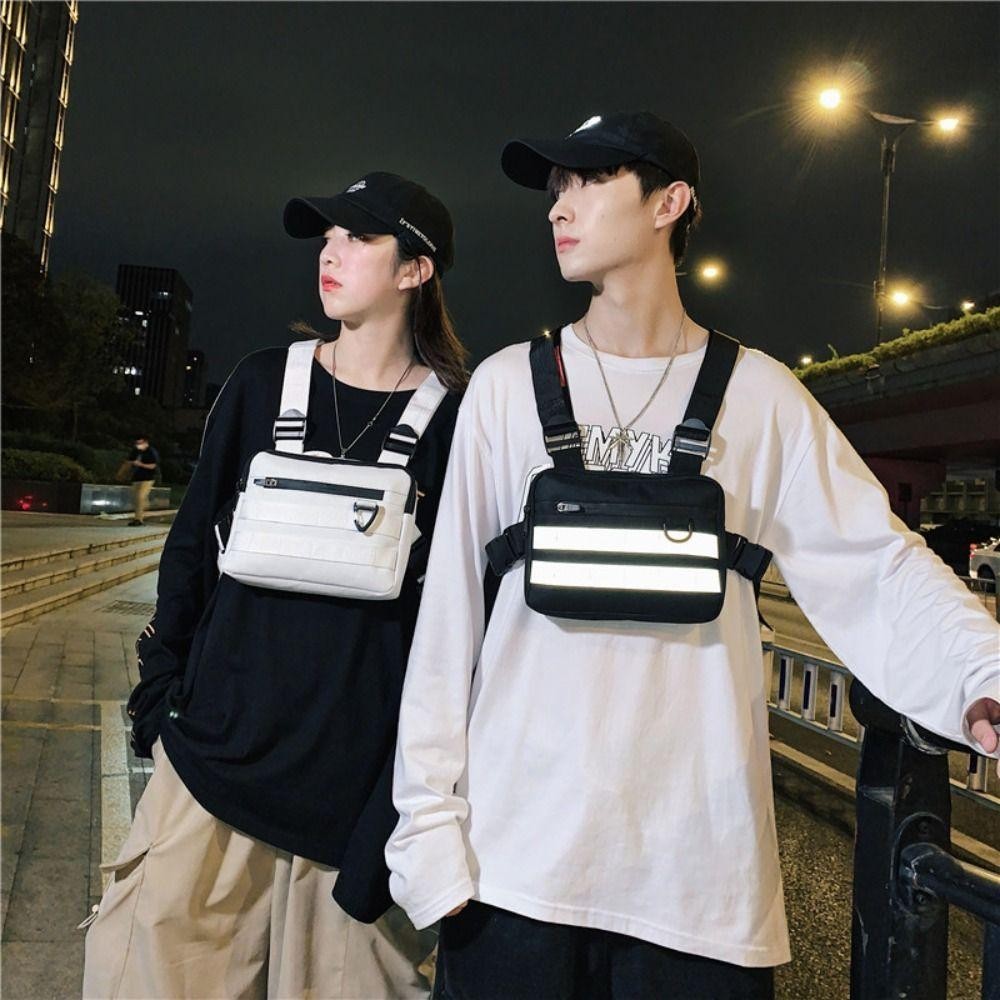 Rose Men 's Chest Rig Bag, Wear resistant Vest Bag, กันน ้ ําความจุขนาดใหญ ่ ชาย Fanny Pack