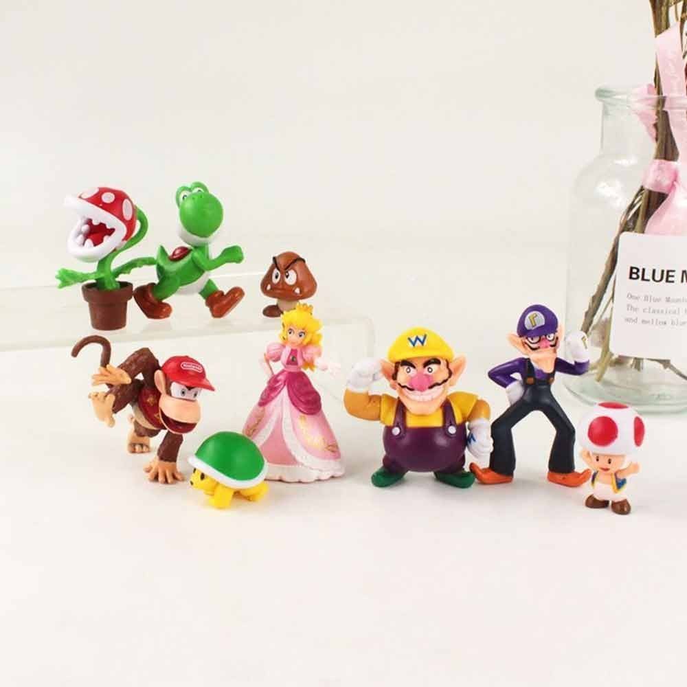 A set of Mario Characters (18PCS) Action Figure Mini Figure Cute Toys doll Action figure Collection Gift