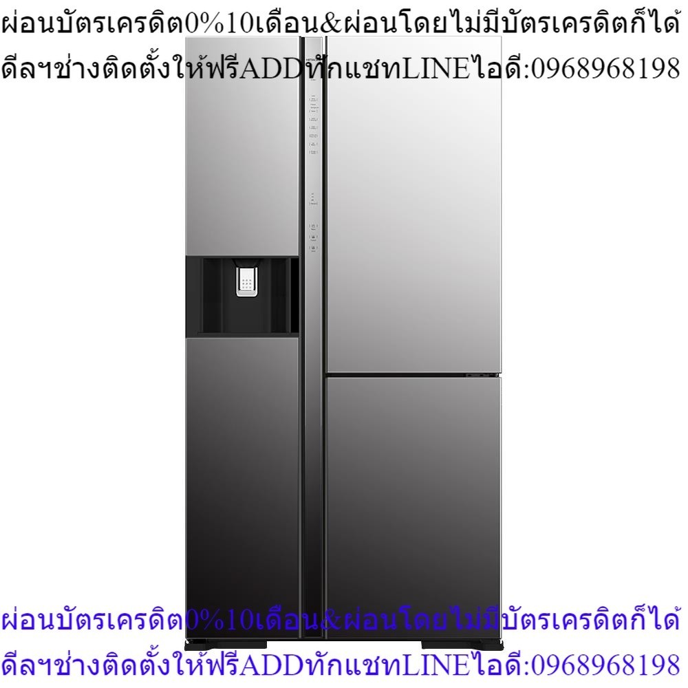 HITACHI ตู้เย็น SIDE BY SIDE RMX600GVTH1 MIR 20.1 คิว กระจกเงา อินเวอร์เตอร์