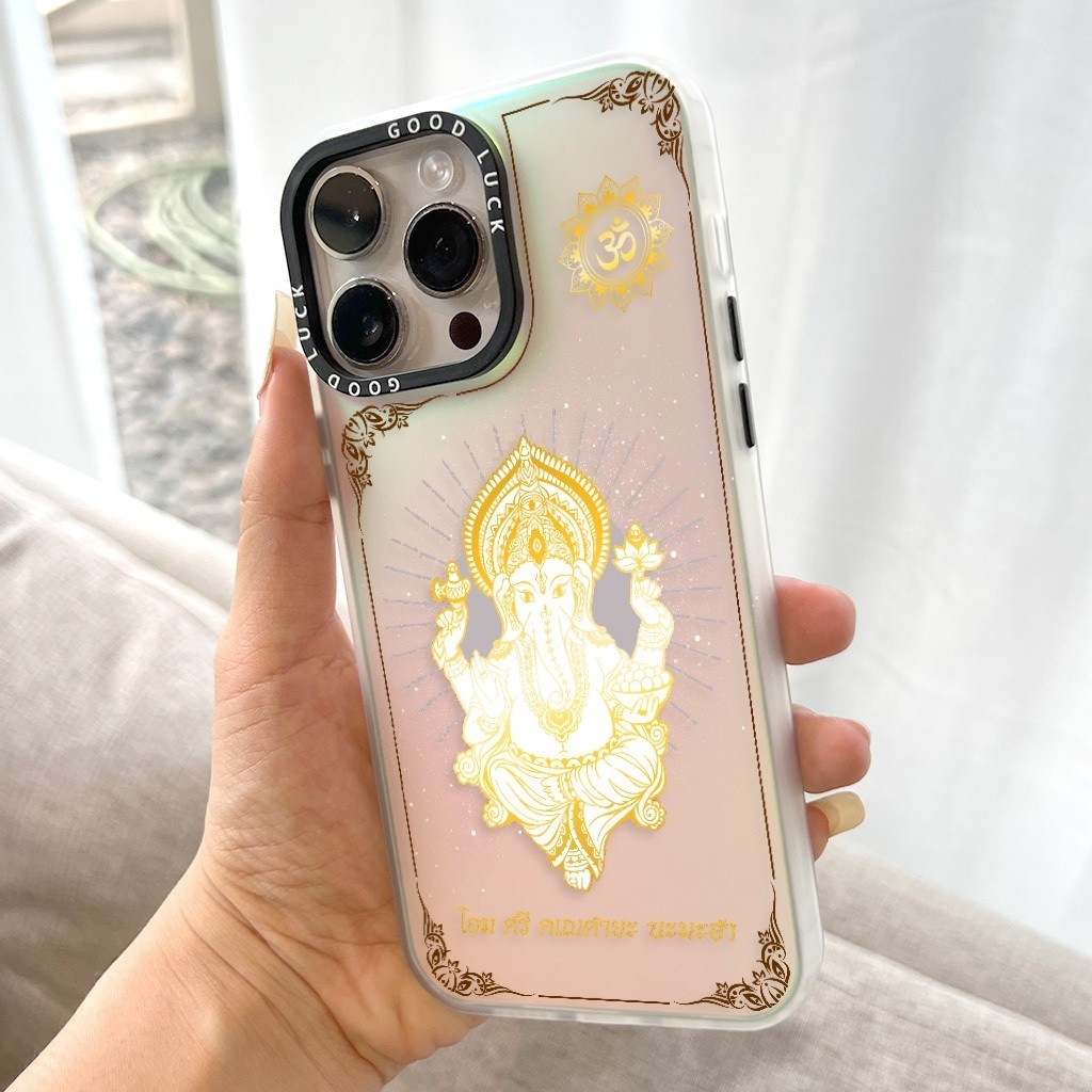 พร้อมส่งในประเทศไทย เคสโทรศัพท์มือถือ ลาย พระพิฆเนศ องค์ทอง สําหรับ iPhone