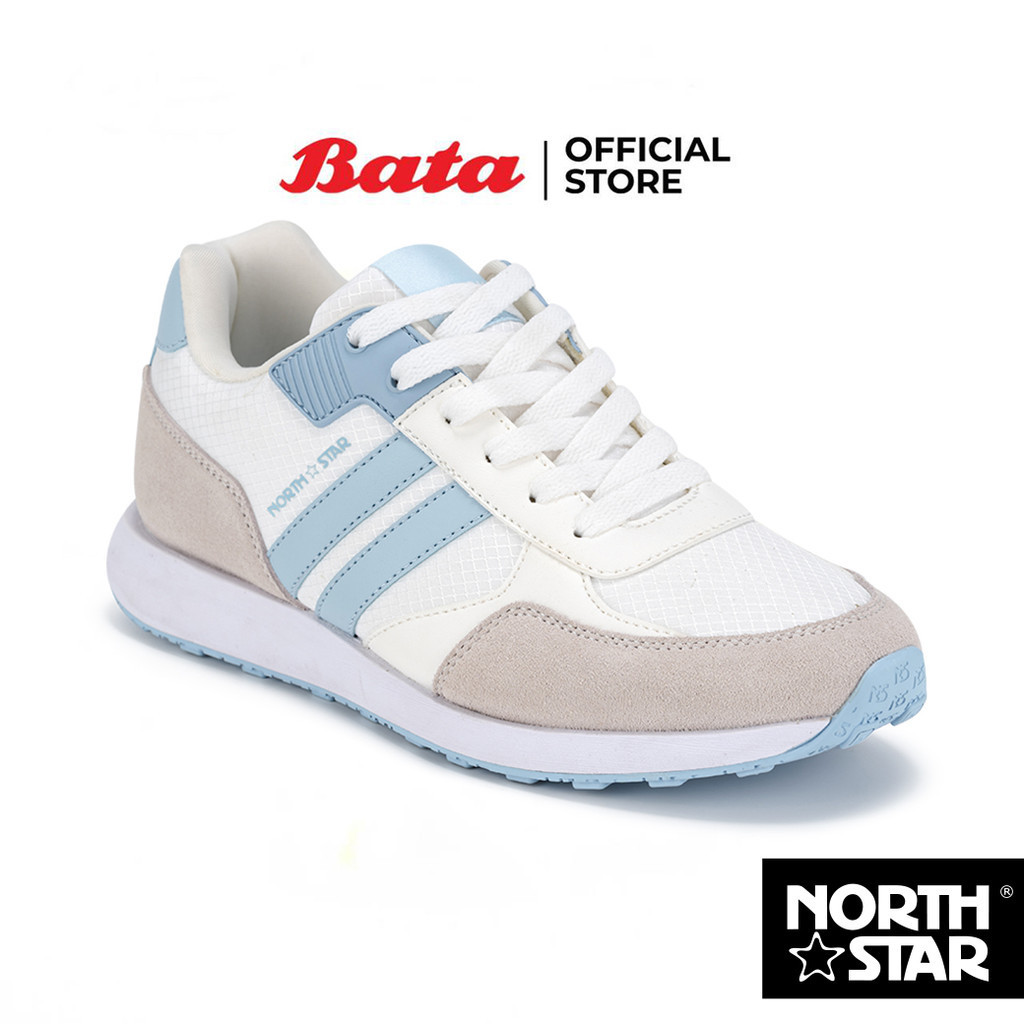 Bata บาจา by North Star รองเท้าผ้าใบสนีคเกอร์แบบผูกเชือก สวมใส่ง่าย สำหรับผู้หญิง สีฟ้า รหัส 5209105