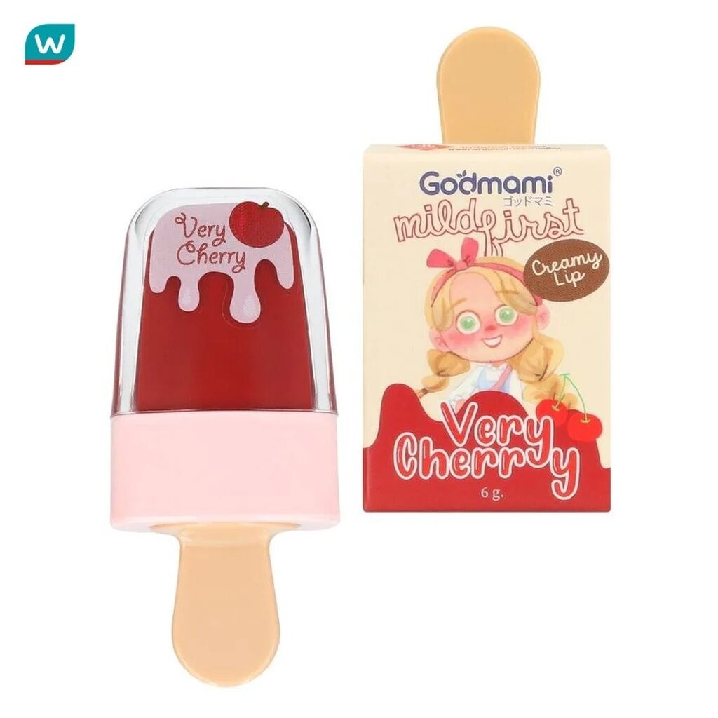 Godmami ก็อดมามี่ ลิล แฟร์รี่ ออร์แกนิค ครีมมี่ ลิป 6ก. 03 เวรี่ เชอรรี่