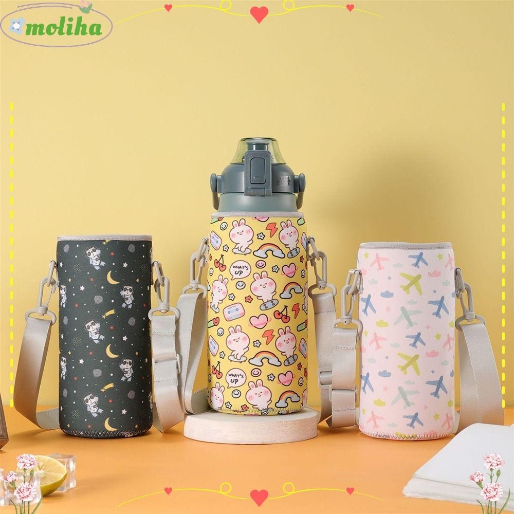 Moliha ฝาครอบขวดน้ํา แบบพกพา สําหรับ 1300 1700 มล. พร้อมสายคล้อง