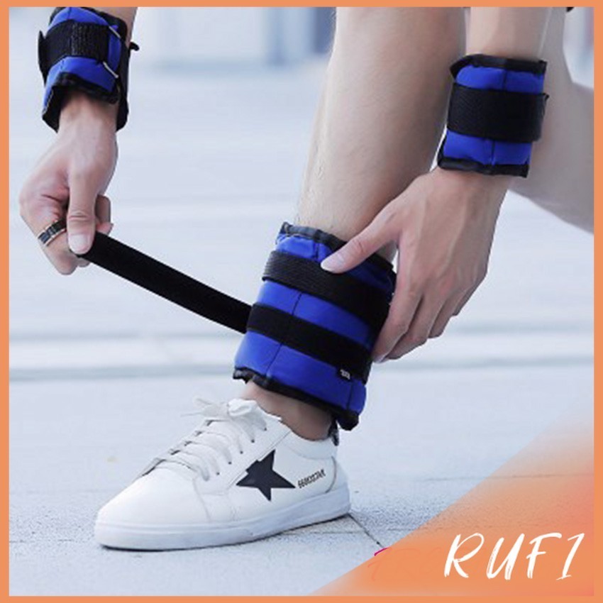 RUFI ถุงทรายถ่วงน้ำหนัก สำหรับข้อมือ ข้อเท้า 1 คู่ ถุงทรายถ่วงขา อ่านก่อนสั่ง Ankle Weight Sandbag 1kg