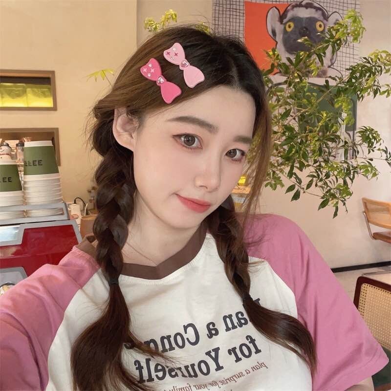 พร้อมส่ง  ราคา/ชิ้น กิ๊บติดผม กิ๊บโบว์  รูปหัวใจ ดาว ประดับโบว์ น่ารัก หวานแหวว เครื่องประดับ แฟชั่นสําหรับผู้หญิง