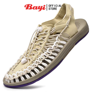 Bayi🚚 จัดส่ง 1-3 วัน 🔥【35-44 หลา】แตะ รัด ส้น สไตล์ Kenen Sandal ชาย หญิง （11 สี）รองเท้าถัก