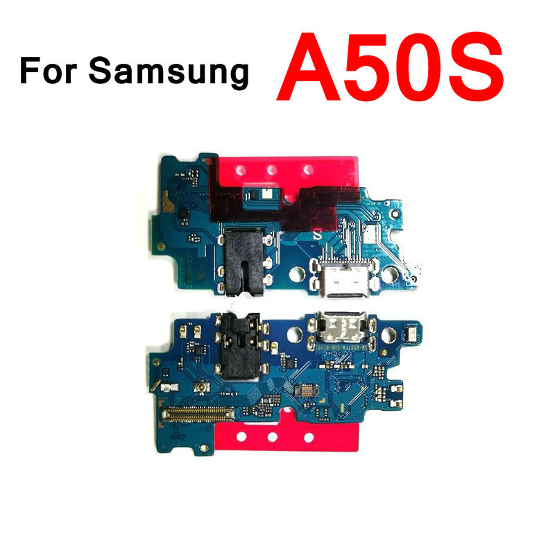 พอร์ตชาร์จ USB แท่นชาร์จ ไมค์ ไมโครโฟน สําหรับ Samsung Galaxy A50S A507 บอร์ดเชื่อมต่อ สายชาร์จ สายเคเบิลอ่อน พร้อมไอซี