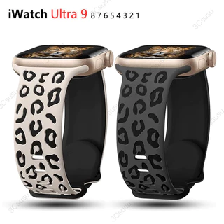 สายนาฬิกาข้อมือซิลิโคน สําหรับ Apple Watch 45/44/42/41/40 มม. 49 มม. 44 มม. Series 8 9 7 SE 6 5 4 3 Ultra 2