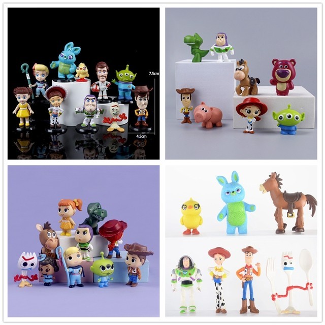 โมเดลฟิกเกอร์ อนิเมะ Toy Story 2 Woody Buzz Lightyear Alien Jessie Rex 7 8 10 17 38 ชิ้น ต่อชุด