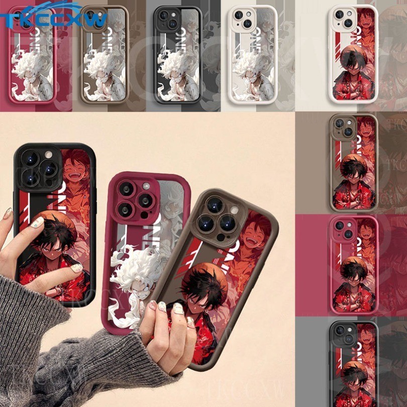 เคสโทรศัพท์มือถือ แบบนิ่ม ลายการ์ตูนอนิเมะ One Piece สําหรับ iPhone 6 Plus 6s Plus 8 Plus 7 Plus 7+ 8+ 6+ 6s+