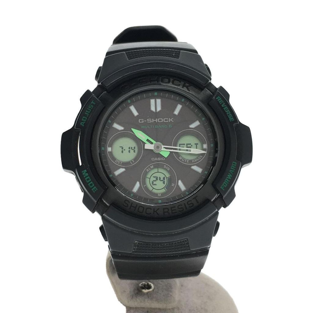 CASIO Wrist Watch G-Shock Green Black Men's Solar Direct from Japan Secondhand