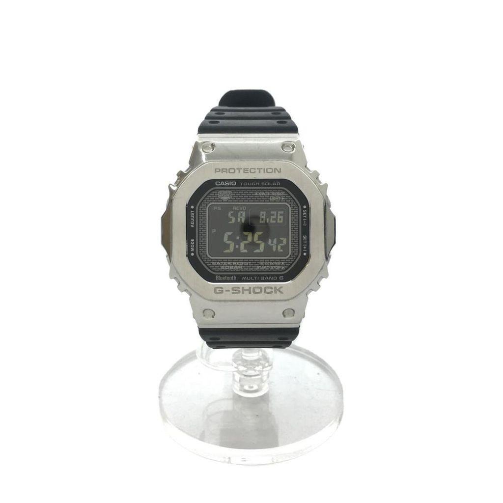 CASIO Wrist Watch G-Shock Silver Black Men's Solar Digital Direct from Japan Secondhand