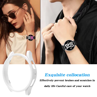สําหรับ Galaxy Watch 4/5/6 40/44 มม.5pro 45 มม.PC Hollow ป้องกันกันชนสําหรับ Galaxy Watch 6 43 มม.47 มม.กรณีป้องกัน
