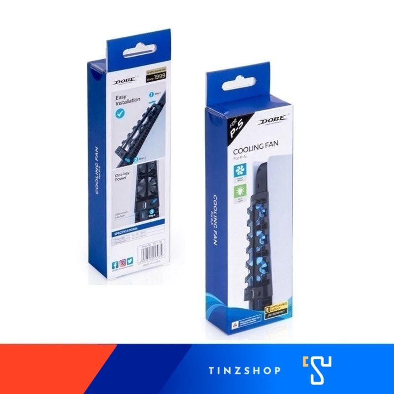 DOBE TP5-1523 Cooling Dock for PS5 พัดลมระบายความร้อนหลังเครื่อง PS5 ( เฉพาะบอร์ด 1200 1100 1000 )
