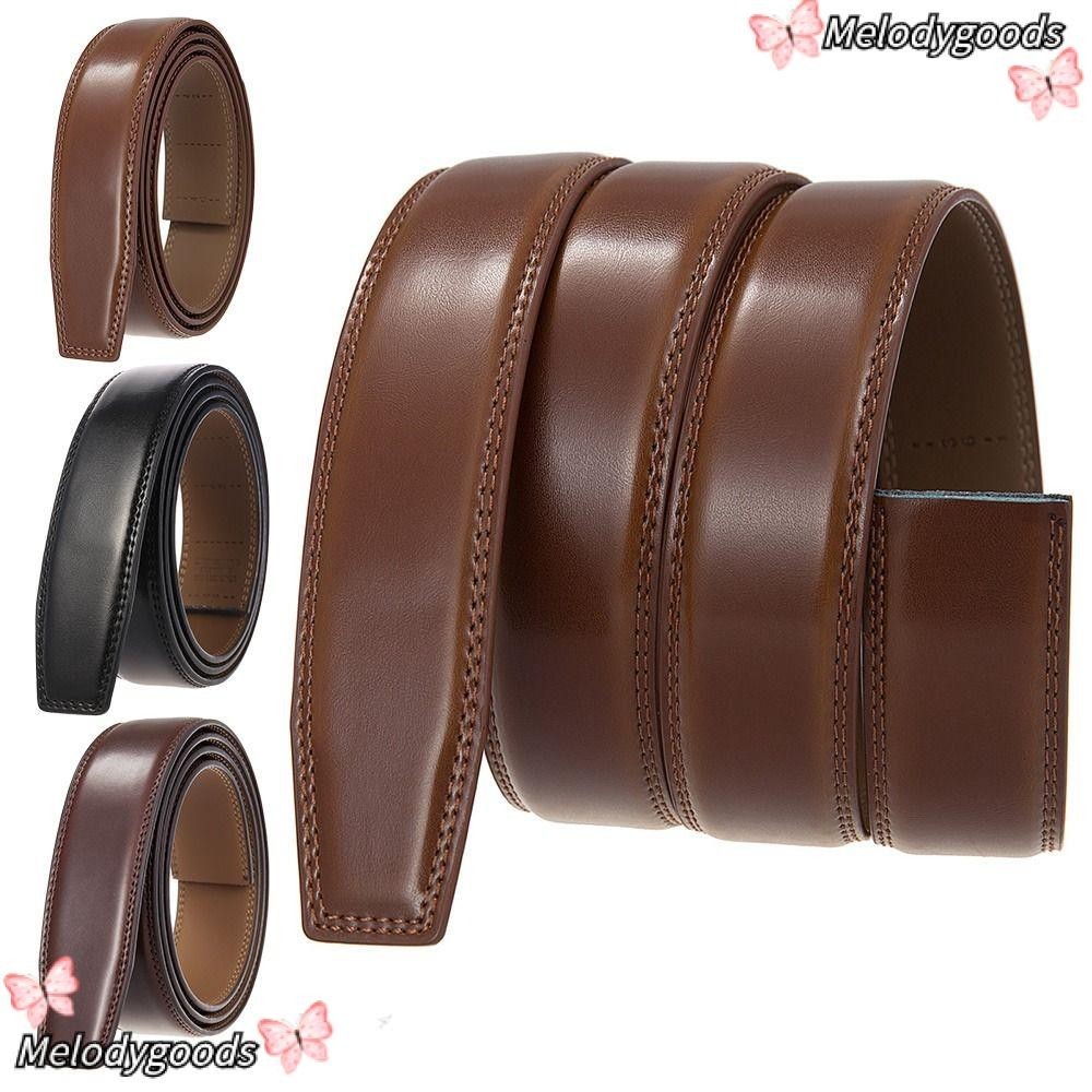 Melodg สายเข็มขัดหนังแท้ ทนทาน แบบเปลี่ยน 3.5 ซม. DIY
