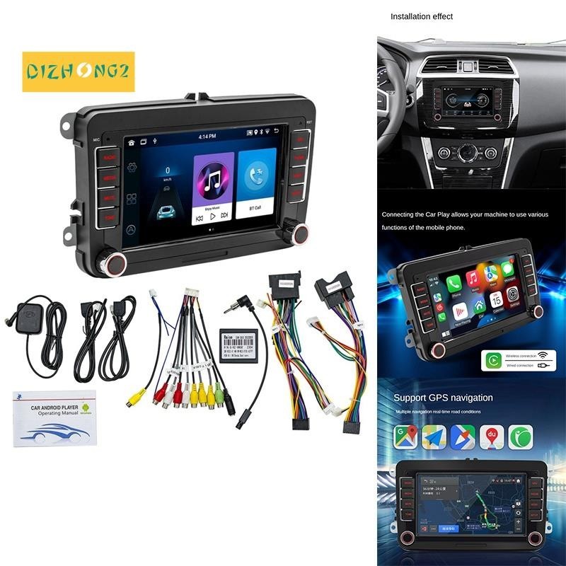 [dizhong2] เครื่องเล่นมัลติมีเดีย วิทยุรถยนต์ สําหรับ VW Passat B7 B6 Golf Touran Polo Tiguan Jetta 2 Din Android 11 Carplay DVD GPS