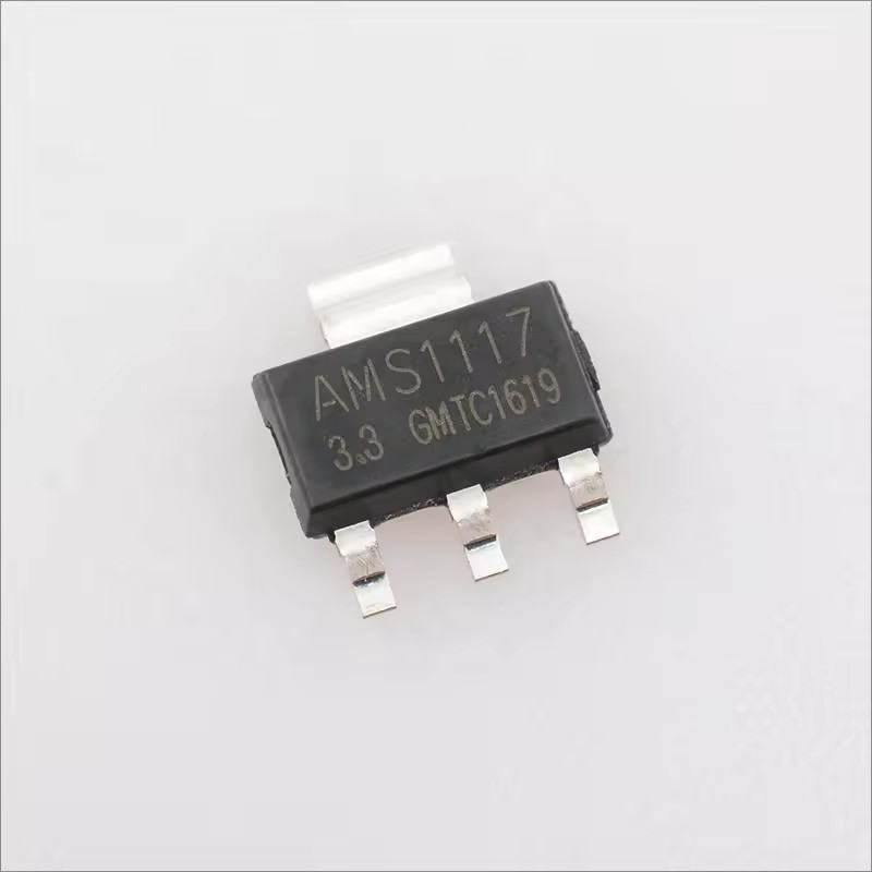 ยี่ห้อใหม่ AMS1117-3.3 1117-3.3V Patch SOT89 Linear แรงดันไฟฟ้าชิปแหล่งจ่ายไฟ IC