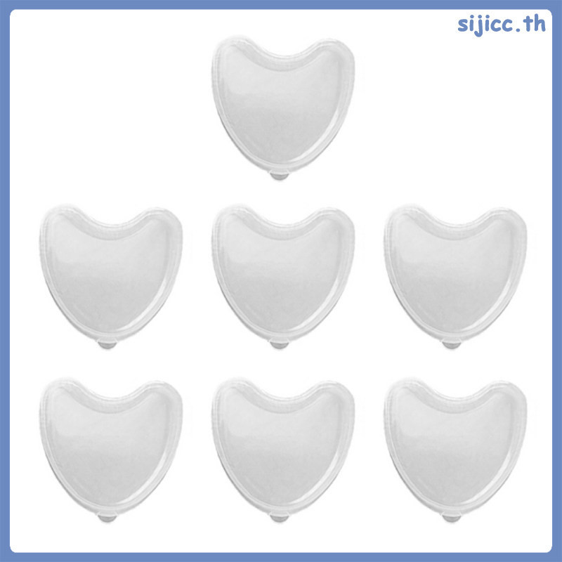 Sijicc ที่ครอบฟันปลอม รูปหัวใจ อุปกรณ์เสริม สําหรับเล่นกีฬา 7 ชิ้น