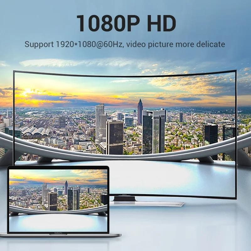 Vention อะแดปเตอร์แปลง DVI เป็น VGA 24+5 DVI-I ตัวผู้ เป็น VGA ตัวเมีย 1080P สําหรับคอมพิวเตอร์ มอนิเตอร์ ทีวี โปรเจคเตอร์ สายเคเบิล VGA เป็น DVI 1 ชิ้น