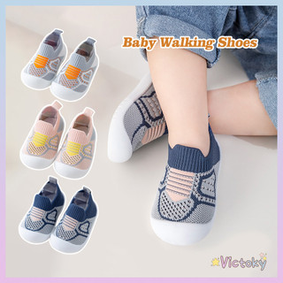 Victoky Baby Shoes Anti-slip Breathable Sneakers Kids with Rubber Sole for Children Girls Boys Mesh Shoes Soft Bottom