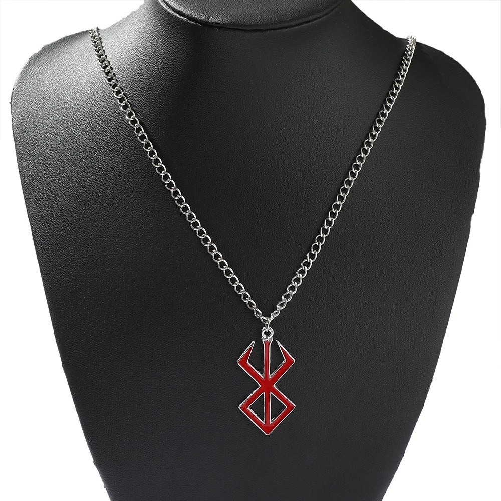 เครื่องประดับ สร้อยคอ จี้สัญลักษณ์คอสเพลย์ Behelit Rune Berserk สีแดง สําหรับผู้ชาย และผู้หญิง
