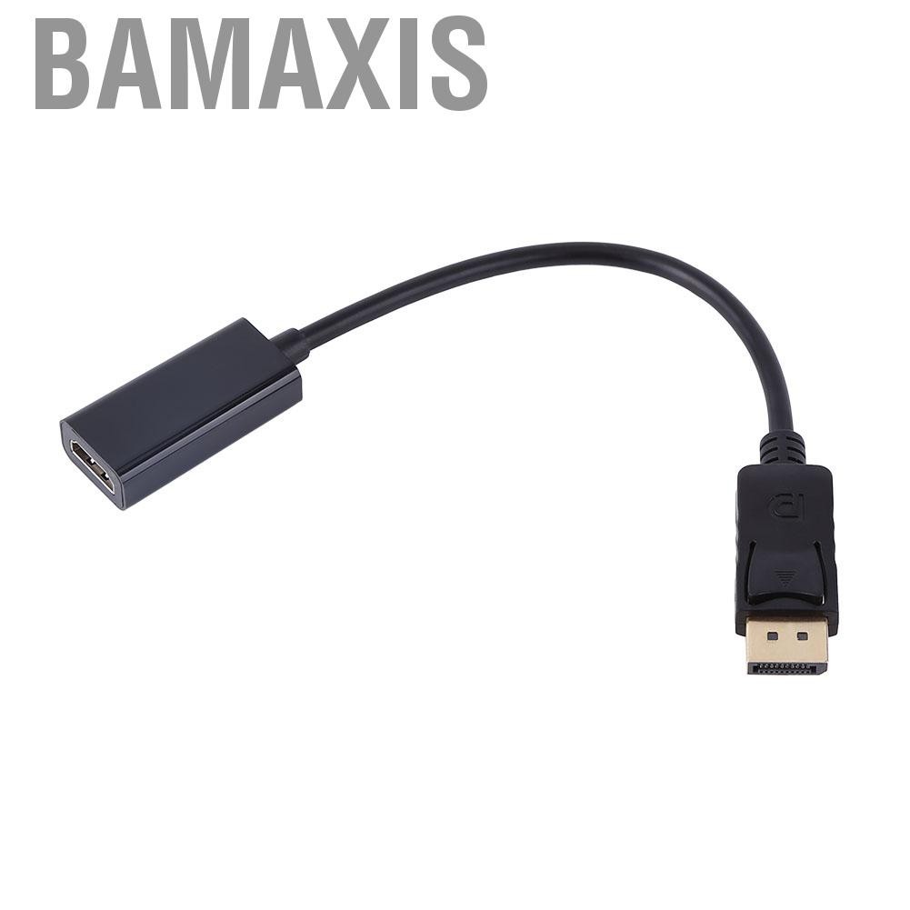 Bamaxis DP to HDMI Adapter  Displayport Cable for PC HP / DELL Support 1080P 15 meters Long Distance Transmission up 10.8Gbps Video Bandwidth