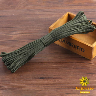 Impresso เชือกพาราคอร์ด ขนาด 10m 31m สำหรับการตั้งแคมป์ เชือกไนลอน Climbing rope
