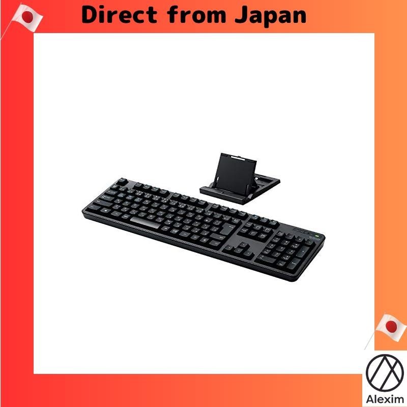 [ส่งตรงจากญี่ปุ่น] Elecom คีย์บอร์ดบลูทูธ พร้อมแผ่นรองสิบคีย์ สีดํา สําหรับ Ipad Surface Tk-Fbm112Bk
