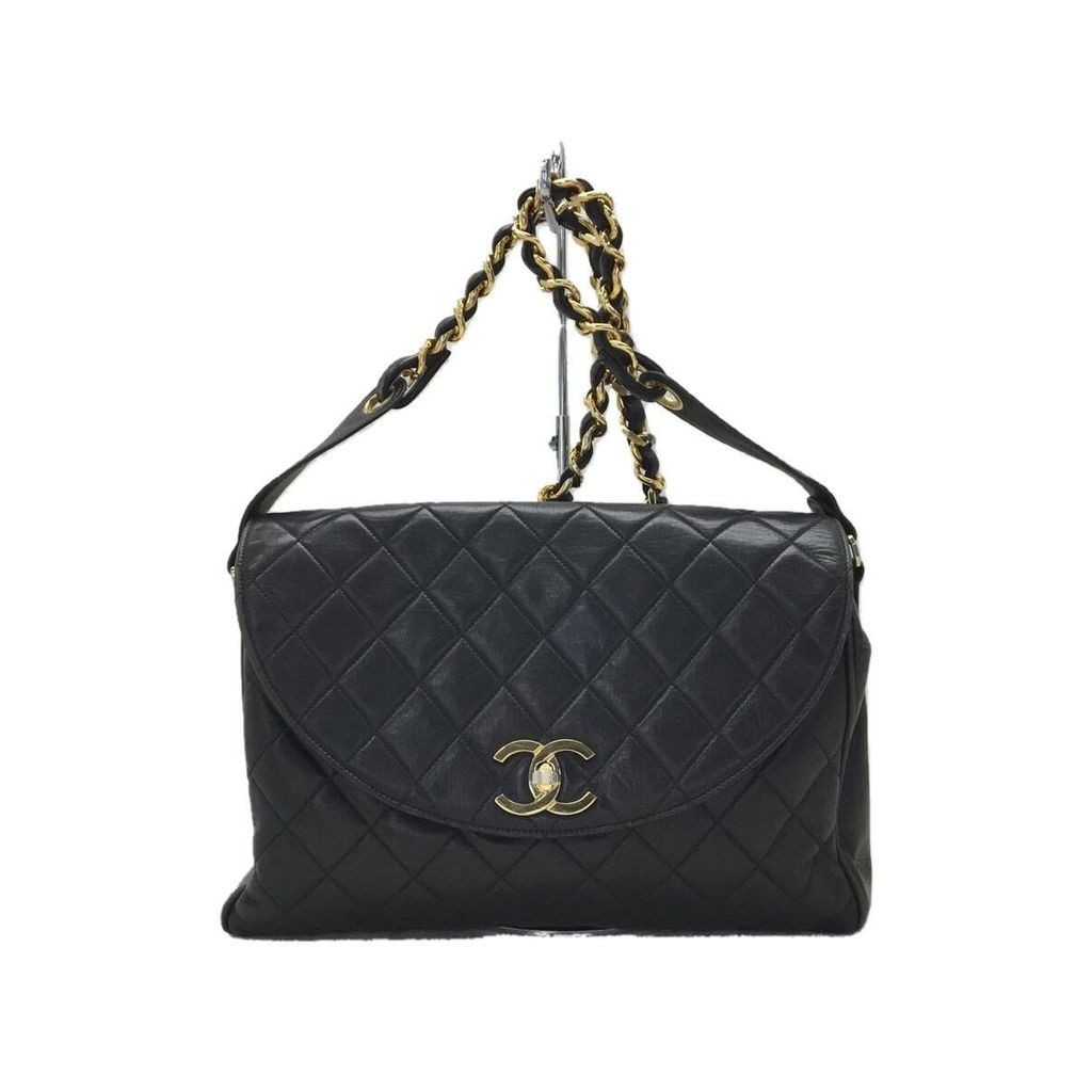 Chanel กระเป๋าสะพายไหล่ สีดํา มือสอง ส่งตรงจากญี่ปุ่น
