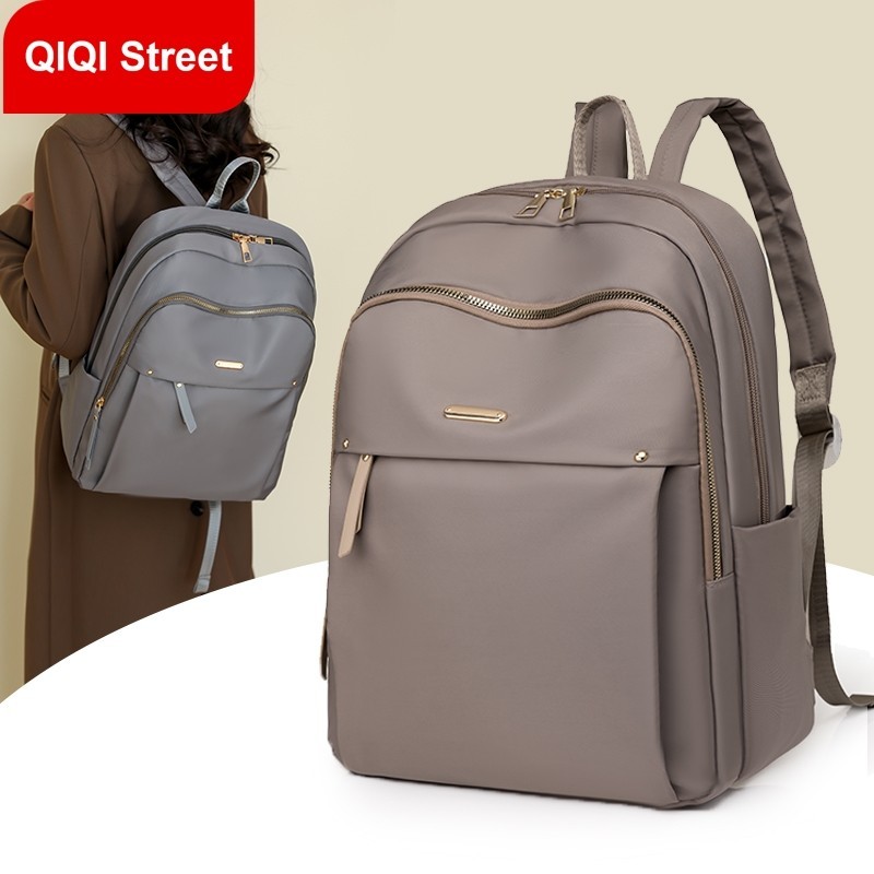 กระเป๋าเป้สะพายหลัง ผ้าออกซ์ฟอร์ด อเนกประสงค์ สไตล์คลาสสิก สําหรับผู้หญิง