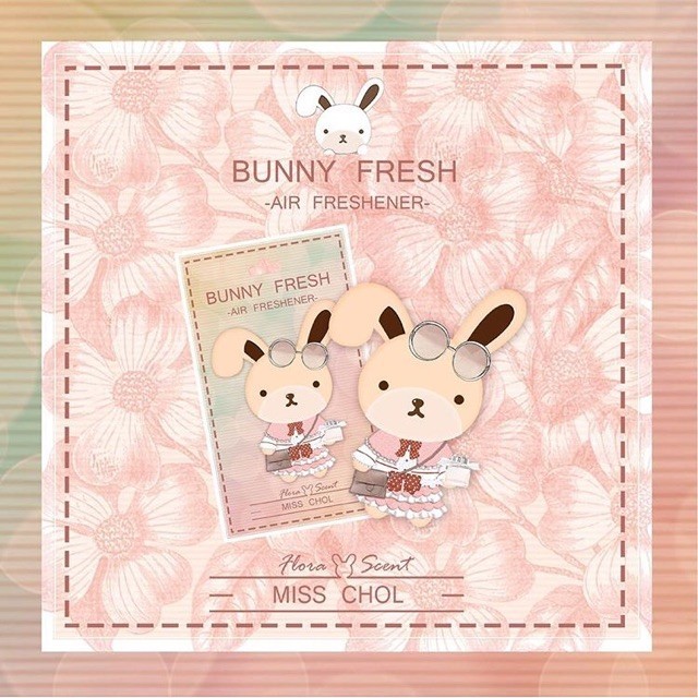 แผ่นน้ำหอม กระต่ายกลิ่นน้ำหอม  chole : แผ่นน้ำหอมปรับอากาศ