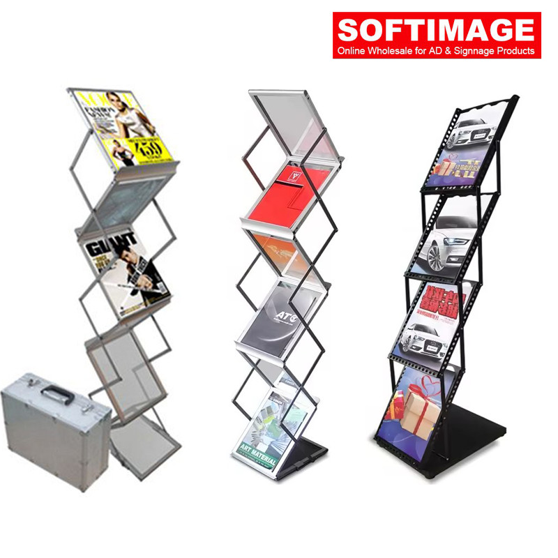 ชั็นวางแคตตาล็อก ชั้นวางนิตยสาร​ ชั้นวางโบรชัวร์A4 Catalog Stand PH 25*155cm สิ้นค้าพร้อมส่ง