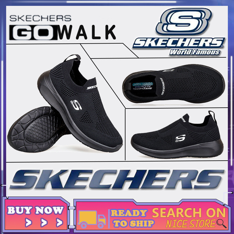 [รองเท้าผ้าใบผู้หญิง เข้ากับทุกการแต่งกาย Skechers_Go รองเท้าผ้าใบ ลําลอง สลิปออน รองเท้าเดิน Kasut Perempuan
