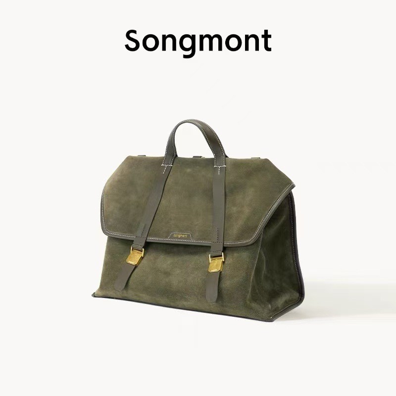 ขายร้อน  Travel to Songshan Mountain ไม่มีเพศ กระเป๋าเป้ crossbody หนังกลับวินเทจ