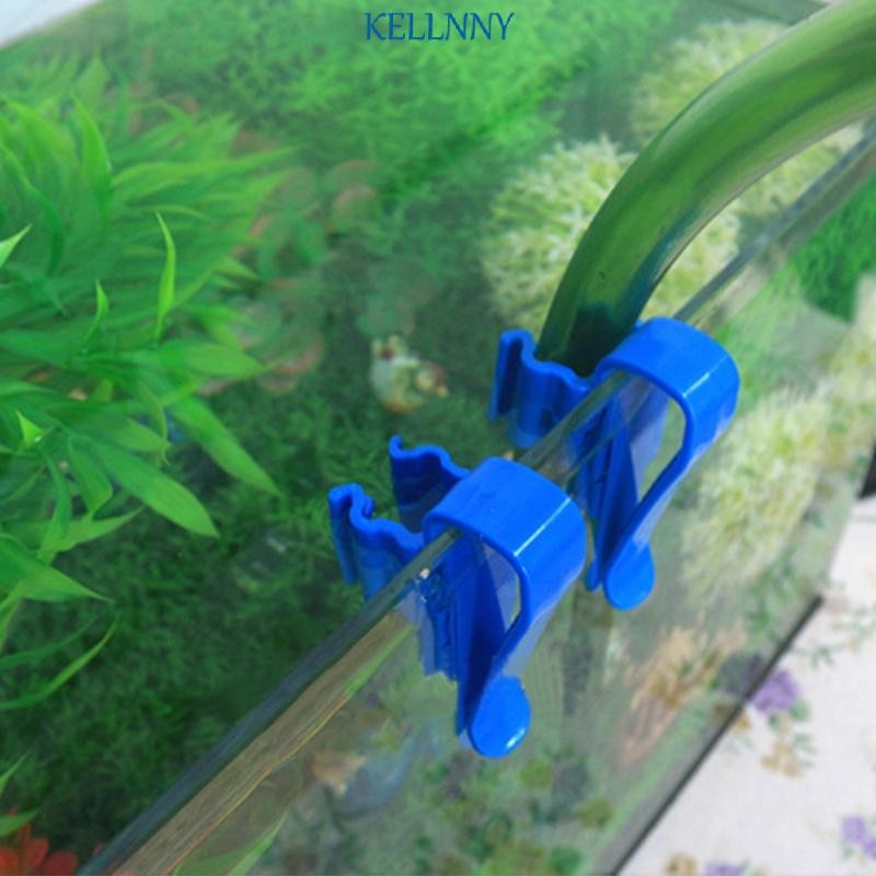 Kellnny ที่วางน้ําปลาสําหรับถังปรับคลิปยึดพลาสติกทนทาน Aquarium Tube Clamp ที่วางท่อคลิปสําหรับ