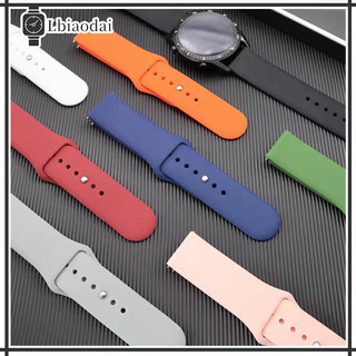 20มม/22มม สายยาง For Samsung Galaxy Watch FE 7 6 5 4 /Huawei/Redmi/Amazfit bip 6/Garmin
