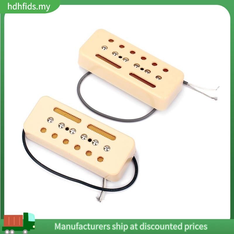 2 ชิ้น Single Coil Soap Bar Pickups สําหรับ P-90 P90 LP Gb ชิ้นส่วนกีตาร์ไฟฟ้าอุปกรณ์เสริม 50 มิลลิเ