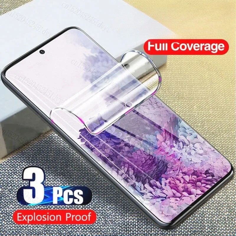 3 ชิ้น HD Clear Soft Hydrogel ฟิล์ม Anti Blue Light กันฝุ่นโทรศัพท์ป้องกันหน้าจอสําหรับ iQOO Z9x Z9s