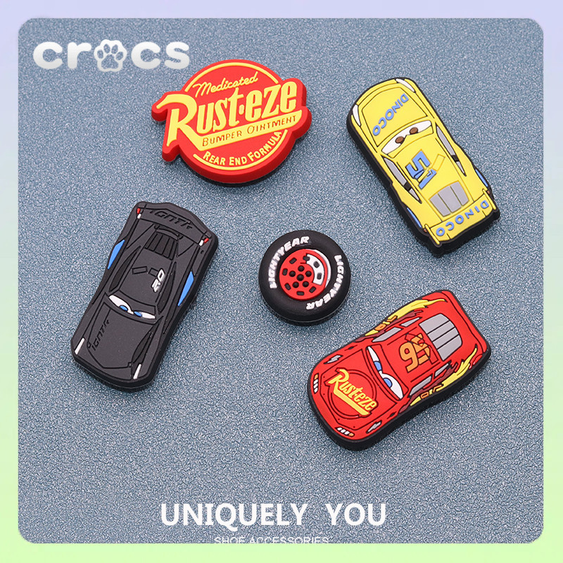 Crocs jibbitz McQueen Cars crocs charm อุปกรณ์เสริมรองเท้า DIY คุณภาพสูง