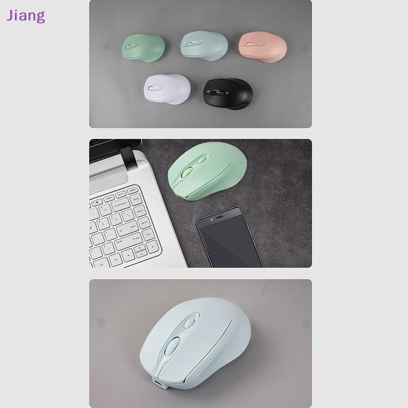 [Jiang] เมาส์ไร้สาย Silent Dual รุ่นชาร์จ 1600 DPI ปรับซ้ําได้ 2.4GHz สําหรับ MacBook แล็ปท็อป PC เกม Office TH