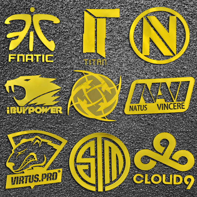 สติ๊กเกอร์ csgo Giant Team nip tylooCLOUD9 FNATIC TITAN เกมเคสคอมพิวเตอร์สติกเกอร์โลหะ