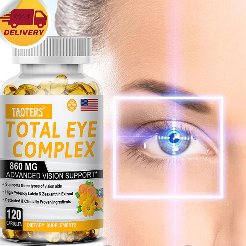 Taoters อาหารเสริมลูทีน - 860 มก. ปรับปรุงการมองเห็น ตาแห้ง และมาคูล่า รองรับสุขภาพดวงตา โดยรวม ไม่ใช่จีเอ็มโอ