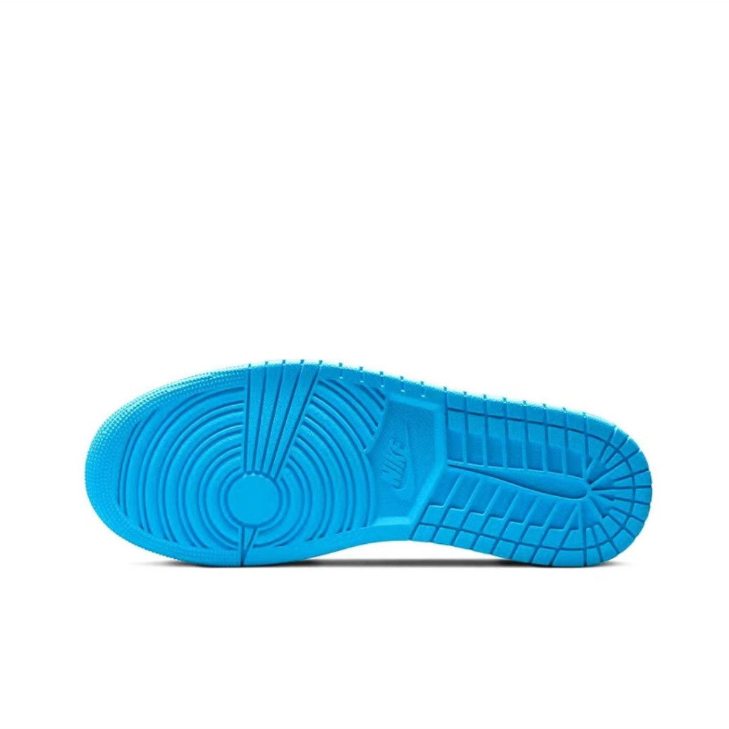 （ยิงจริง）Nike Air Jordan 1 Low OG"Laser Blue" ของแท้100%ผ้าใบ  รองเท้า light