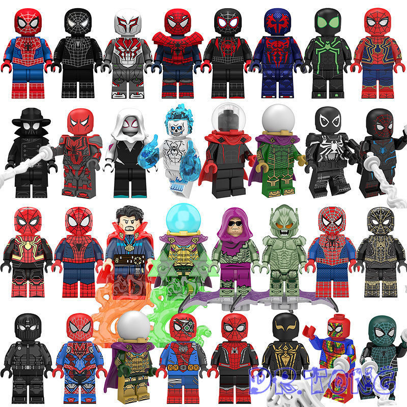 เข้ากันได้กับ LEGO Marvel Super Heroes Spider-Man Heroes of No Return Mysterio Doctor Strange ของเล