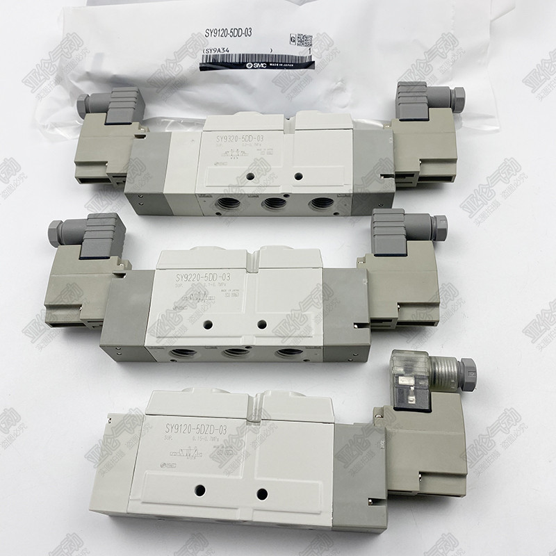SMC ประเภทโซลินอยด์วาล์ว SY9120/9220/9320-5DZD-03/-5D/-5DZ/-4DD/DE-C10-C12