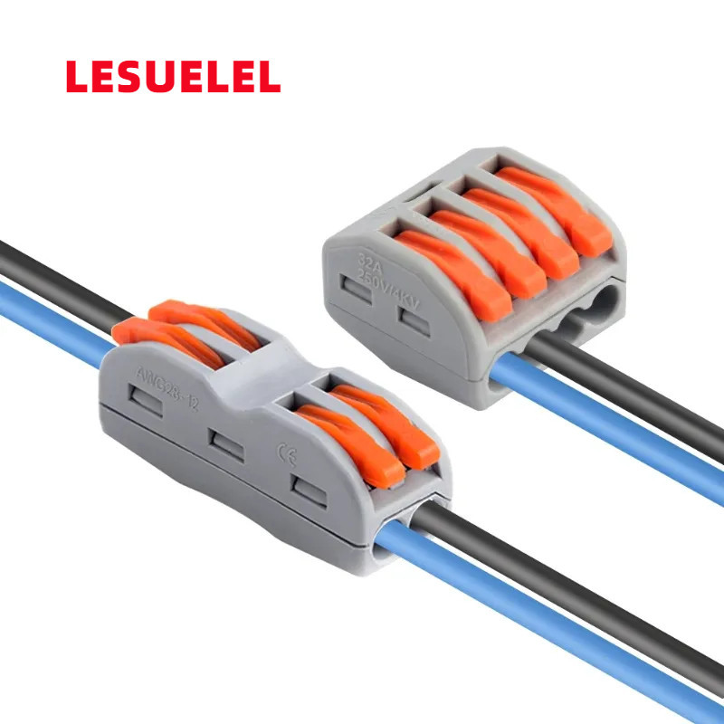 Lesu สายไฟขั้วต่อสายไฟ Push-in Terminal Block Universal Fast Terminal สายไฟตัวเชื่อมต่อสายเคเบิลสําหรับการเชื่อมต่อสายเคเบิล