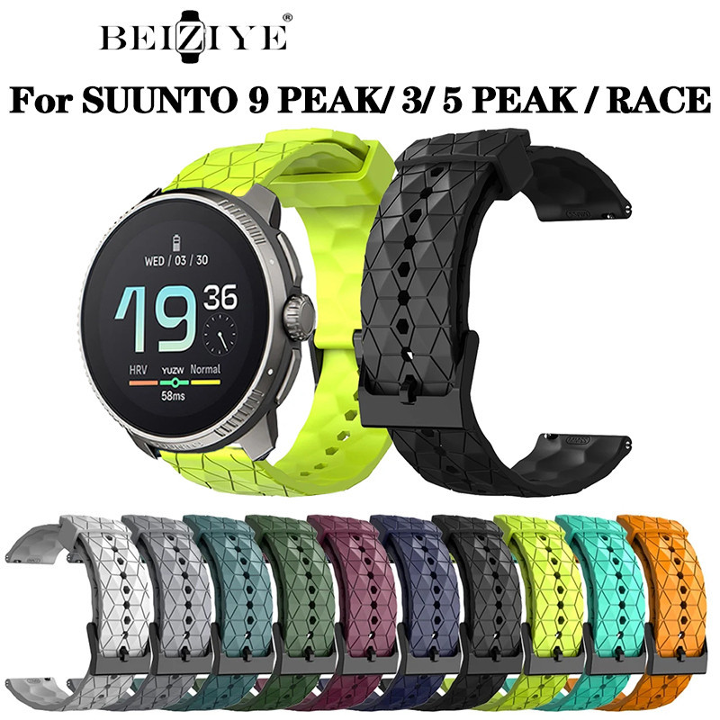 สายนาฬิกาข้อมือซิลิโคน 20 22 มม. SUUNTO RACE VERTICAL SUUNTO 9 PEAK DLC 9 PEAK PRO 5 PEAK 3